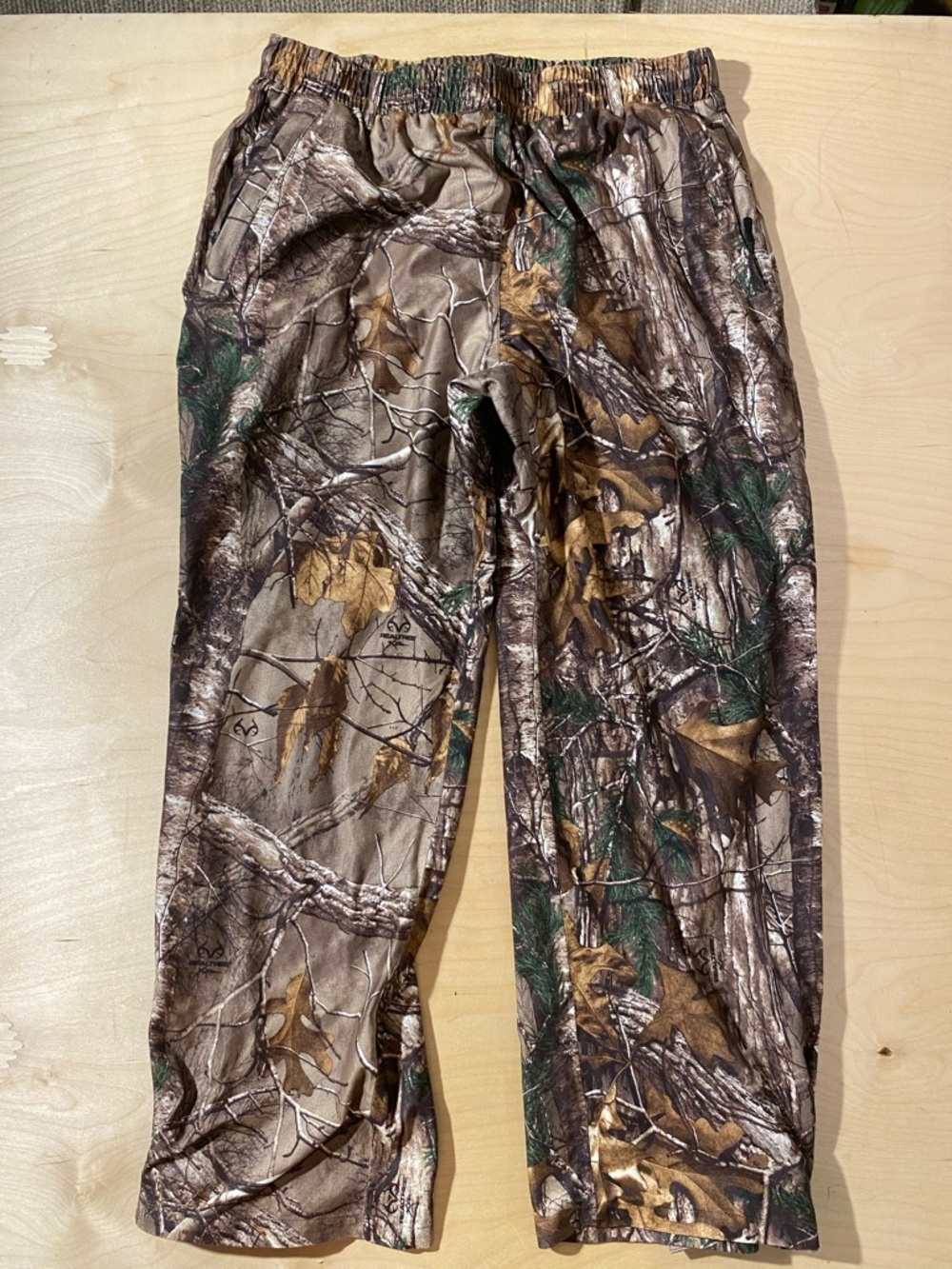 Guide Gear Camo Hunting Elastic-Waist Pants in Brown/Green XL (RE)